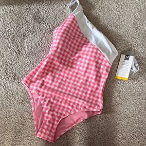 Pink Gingham women’s One Piece Swimsuit